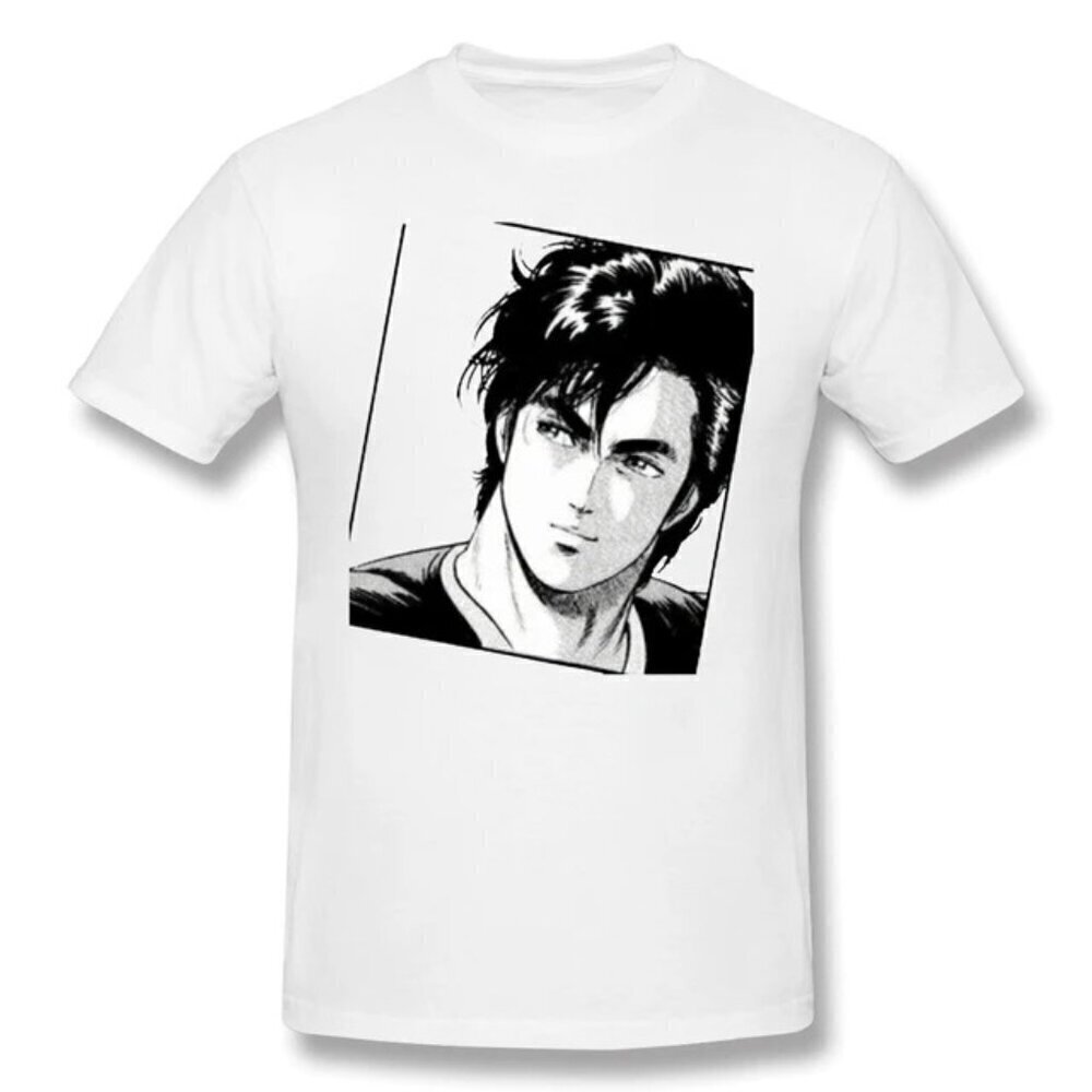 City Hunter Ryo Saeba Anime Manga Fan Gift Graphic T-Shirt .
